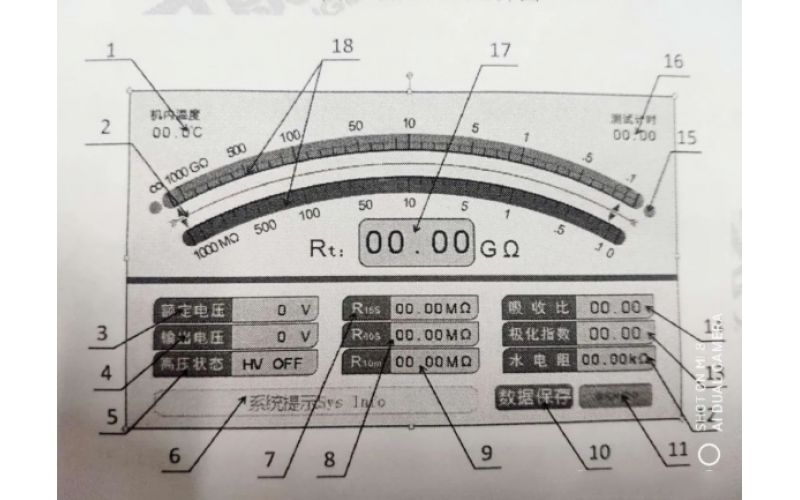 水内冷发电机绝缘特性测试仪使用说明